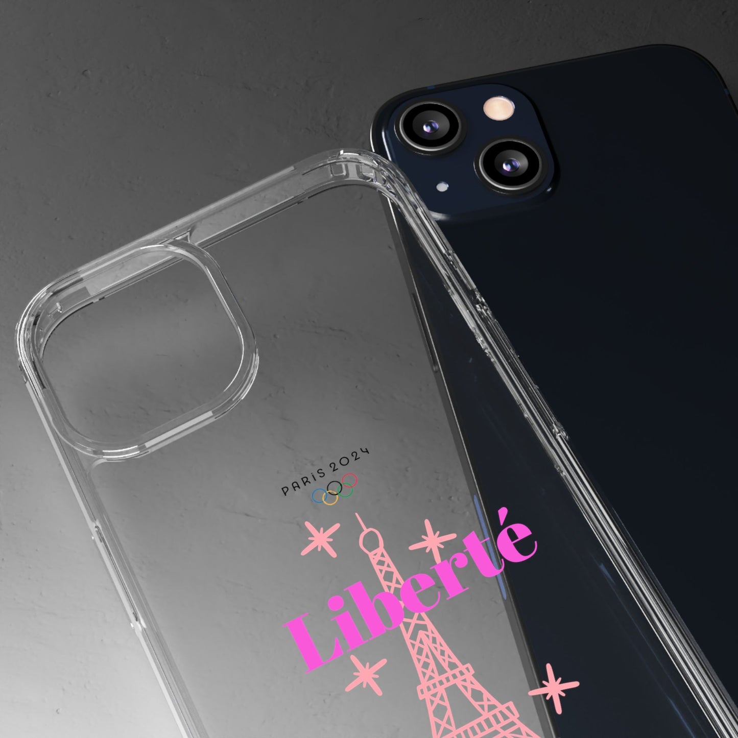 “LIBERTE” Clear Phone Case by TwoSiS