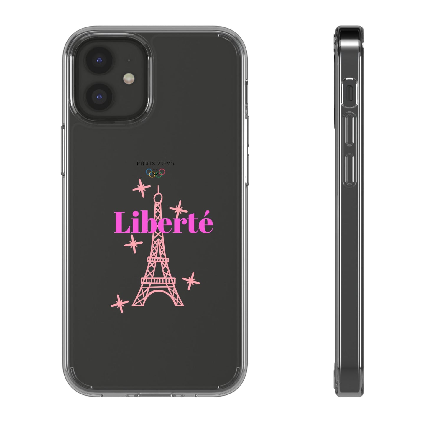 “LIBERTE” Clear Phone Case by TwoSiS