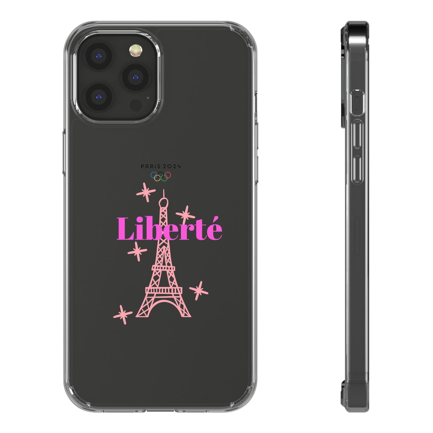 “LIBERTE” Clear Phone Case by TwoSiS