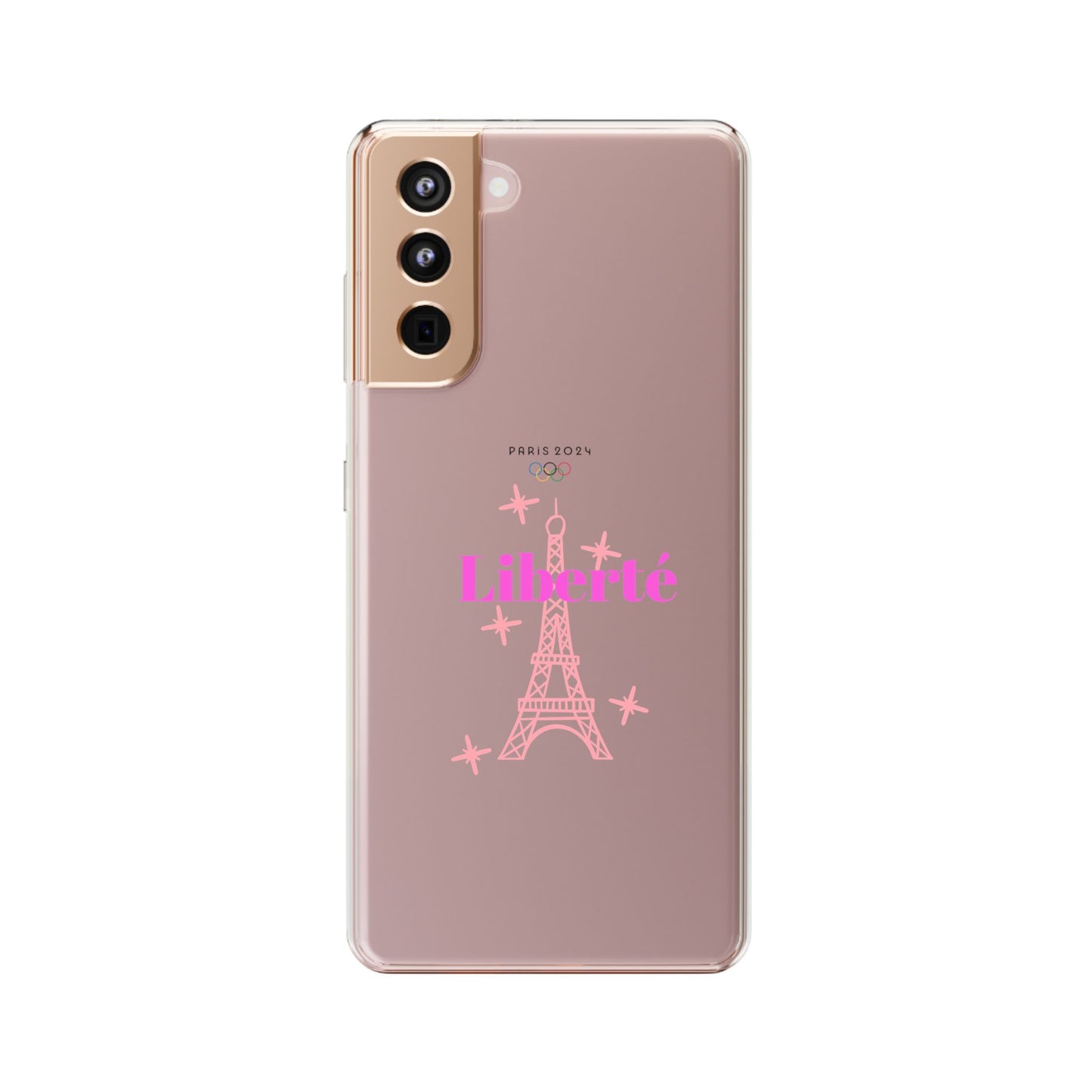 “LIBERTE” Clear Phone Case by TwoSiS