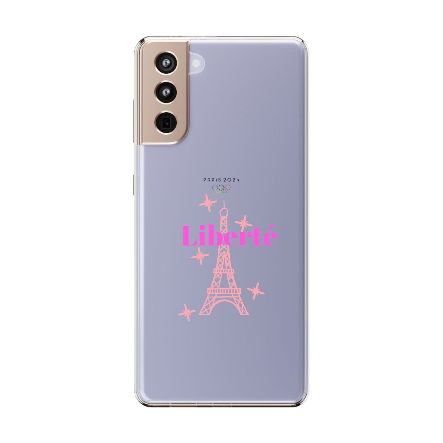“LIBERTE” Clear Phone Case by TwoSiS