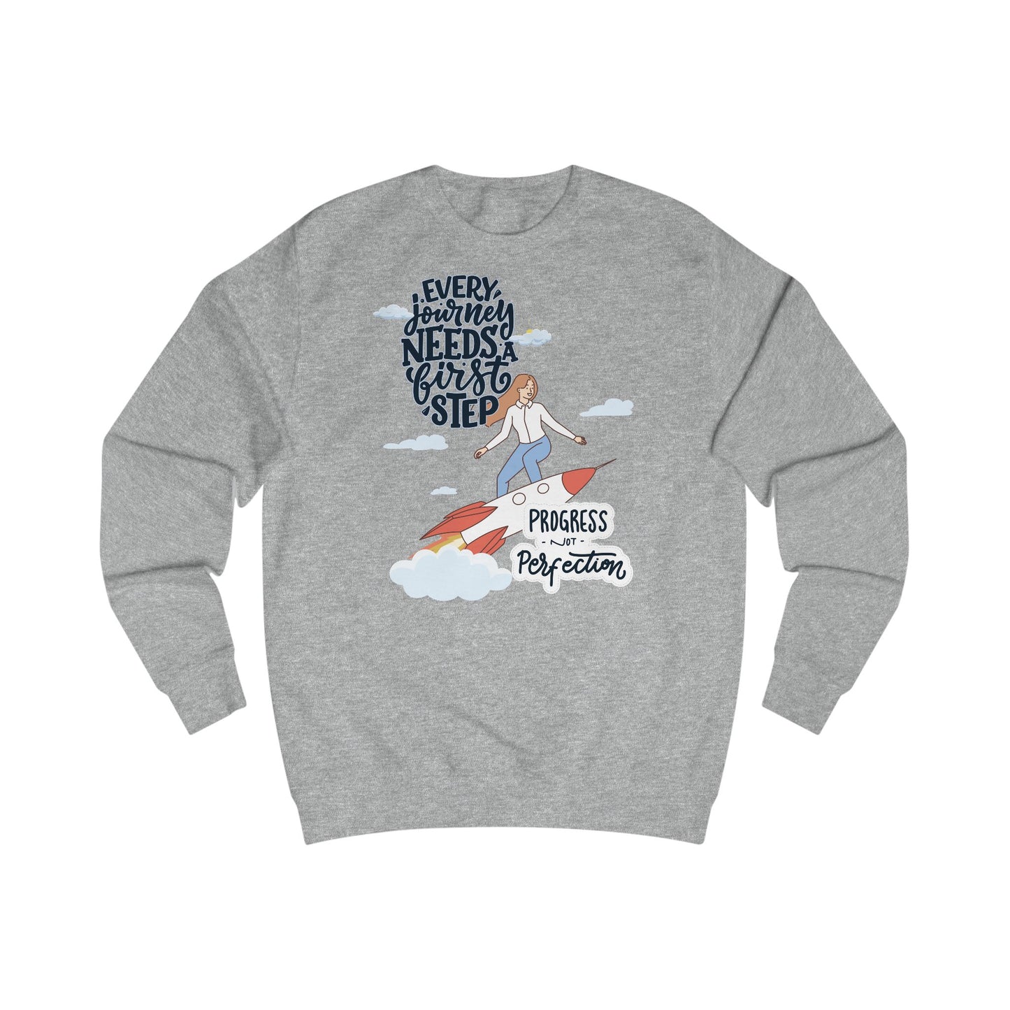 “Every Journey Needs a First Step” Sweatshirt by TwoSiS