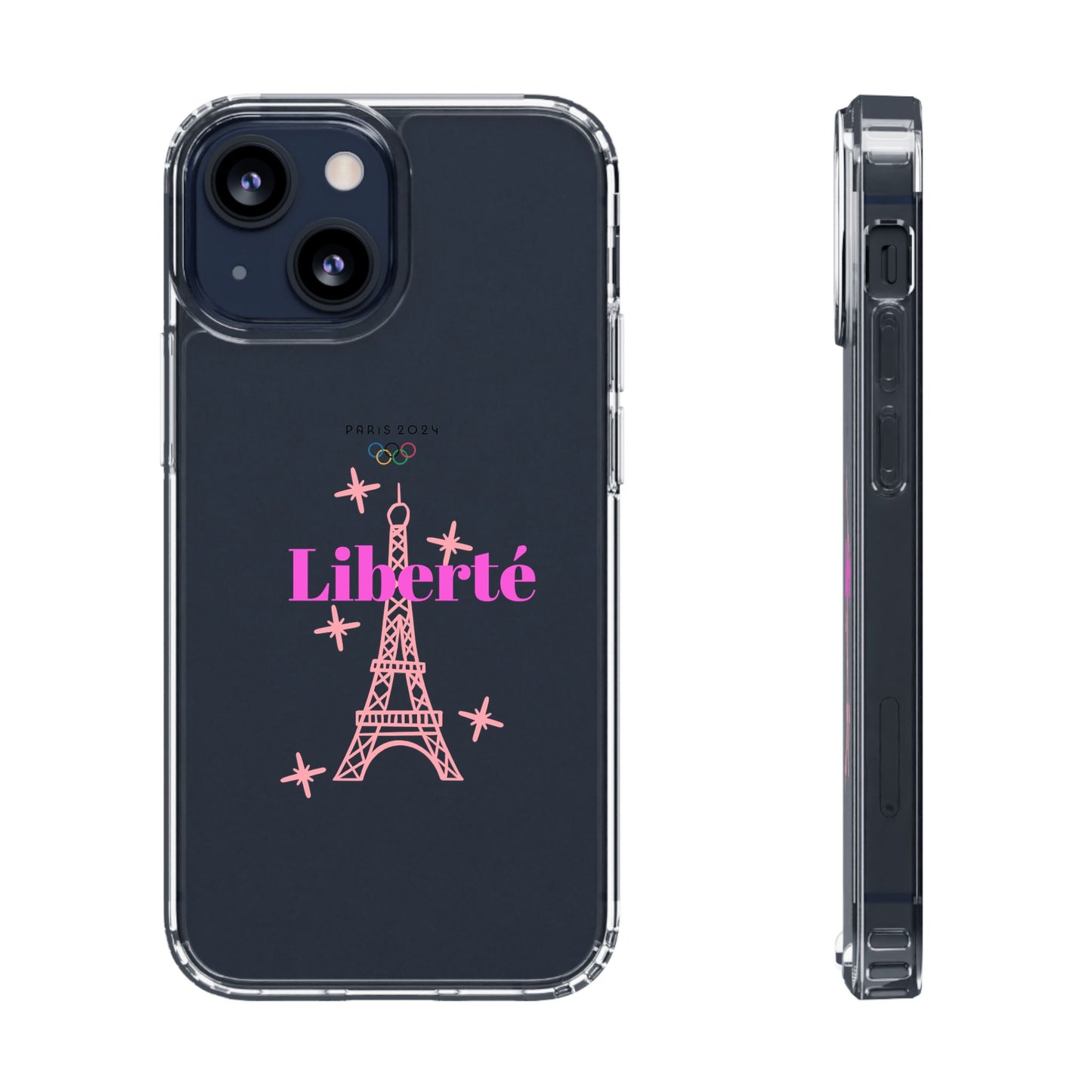 “LIBERTE” Clear Phone Case by TwoSiS