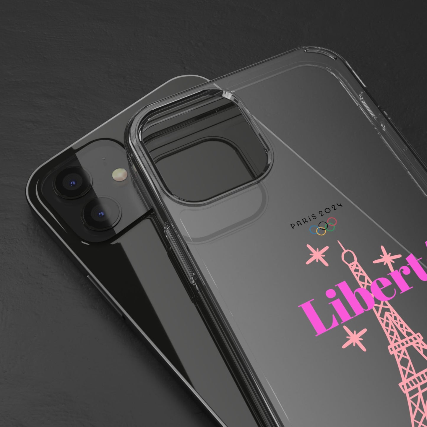 “LIBERTE” Clear Phone Case by TwoSiS