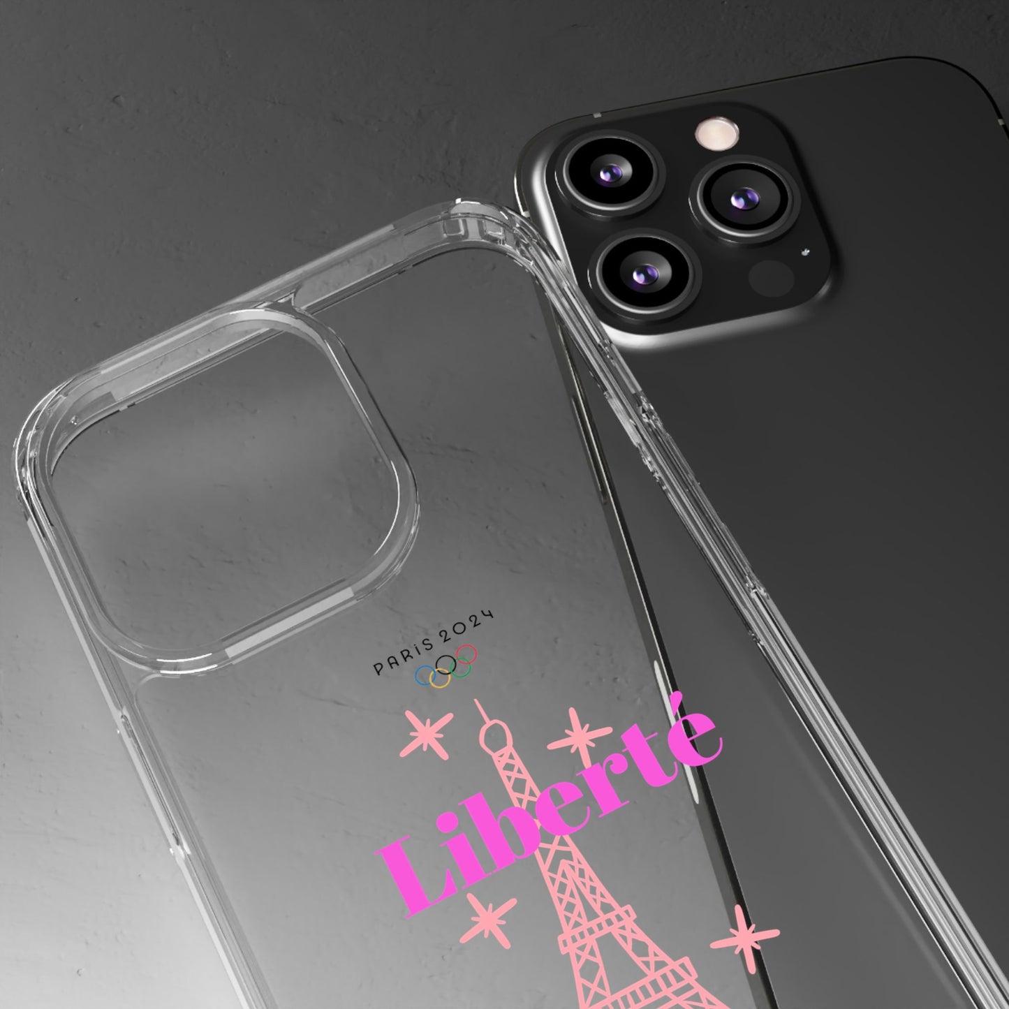 “LIBERTE” Clear Phone Case by TwoSiS