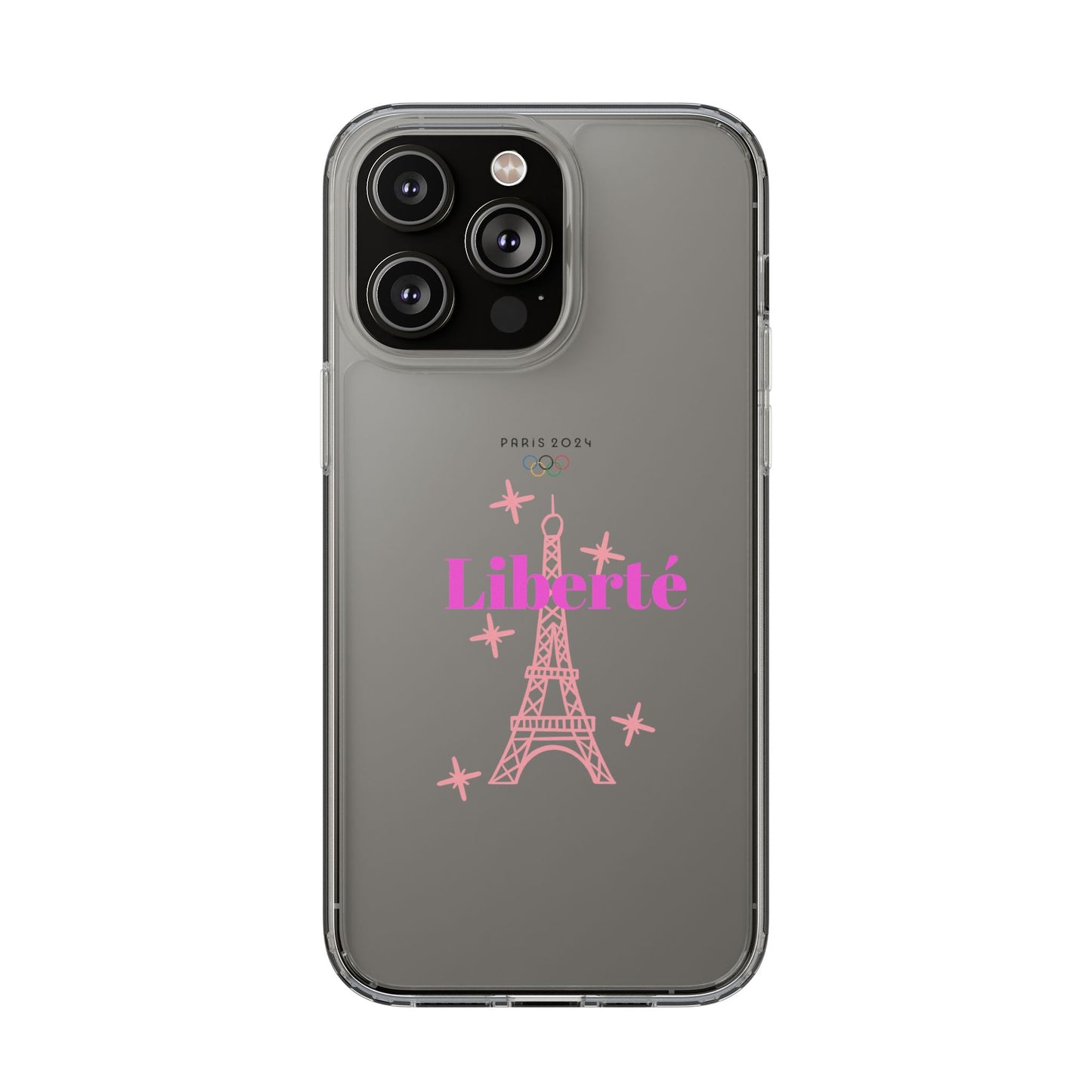 “LIBERTE” Clear Phone Case by TwoSiS
