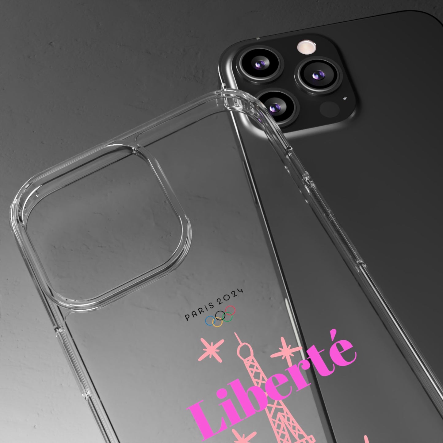 “LIBERTE” Clear Phone Case by TwoSiS