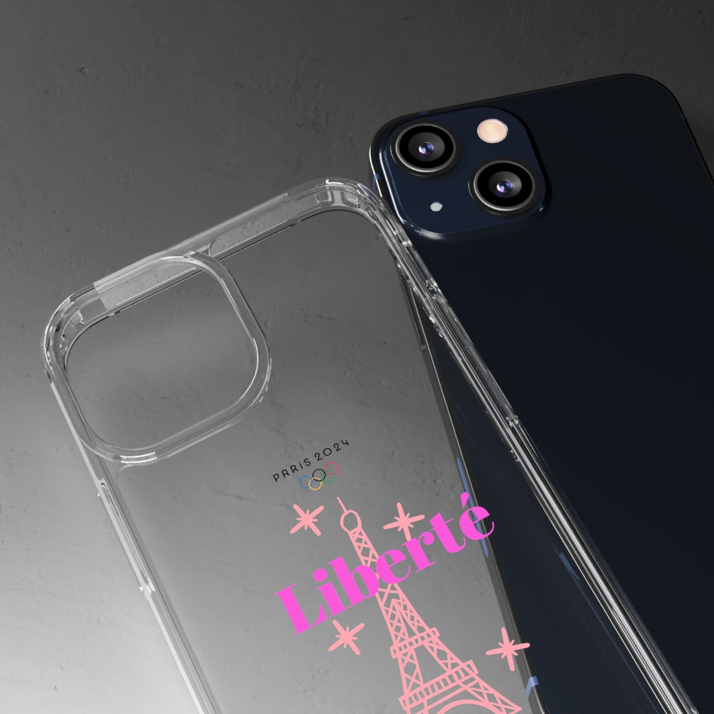 “LIBERTE” Clear Phone Case by TwoSiS
