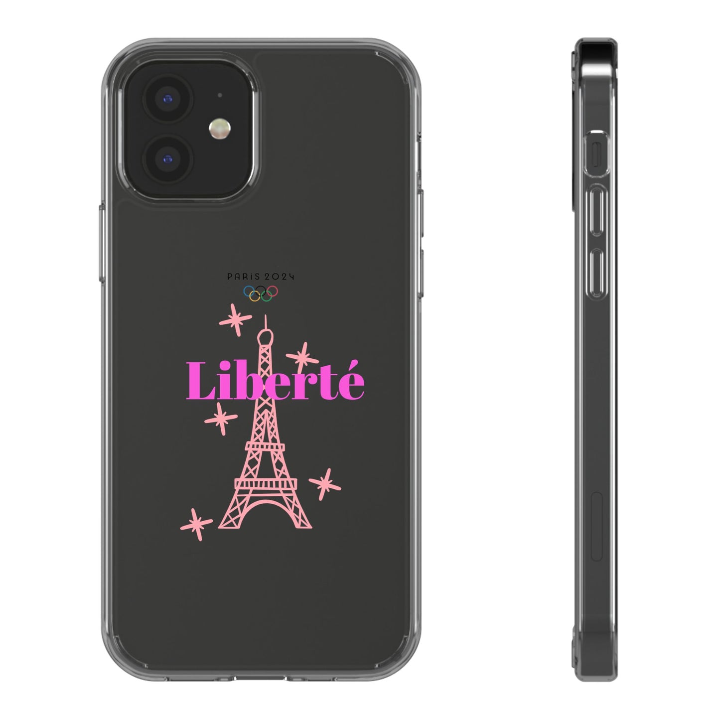 “LIBERTE” Clear Phone Case by TwoSiS
