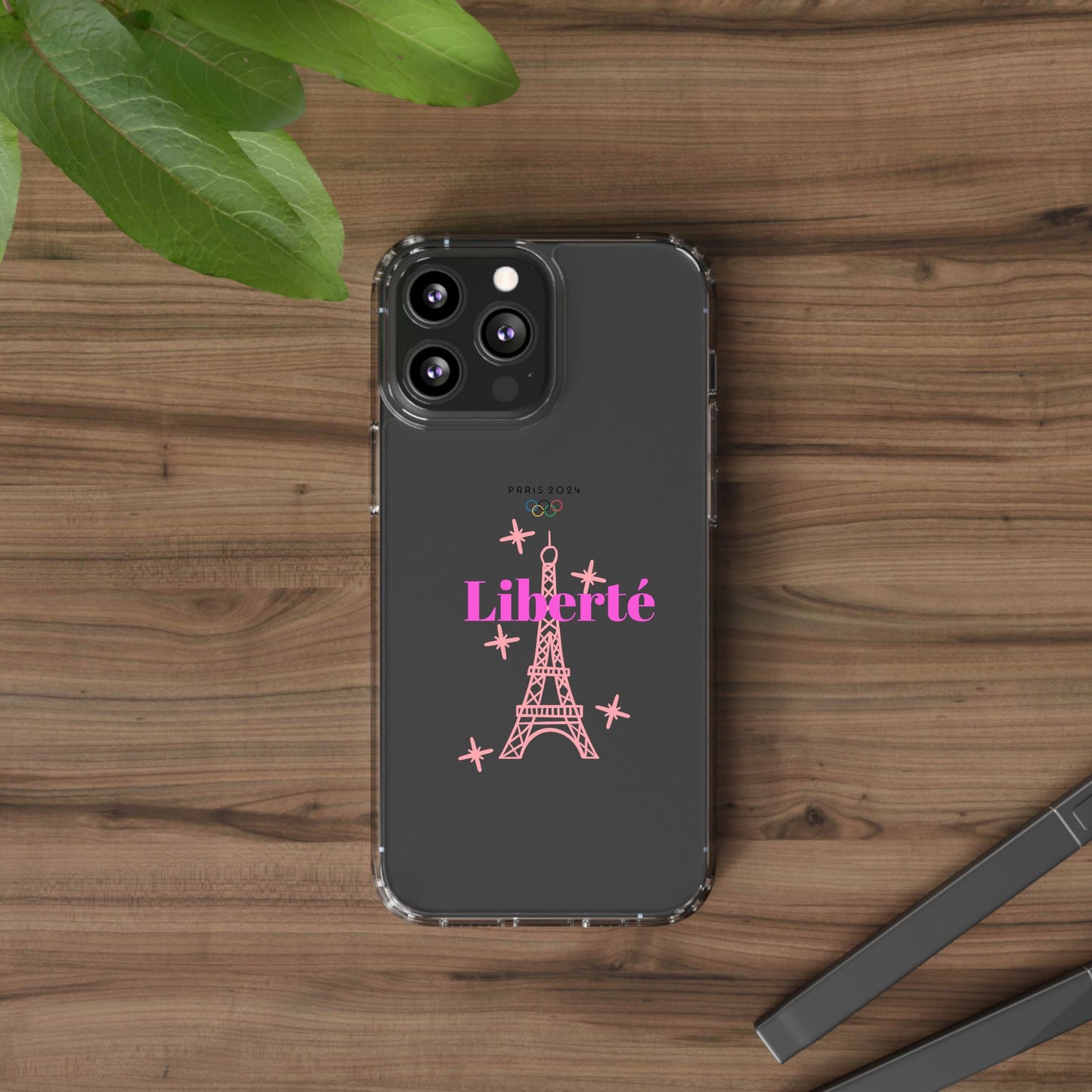“LIBERTE” Clear Phone Case by TwoSiS