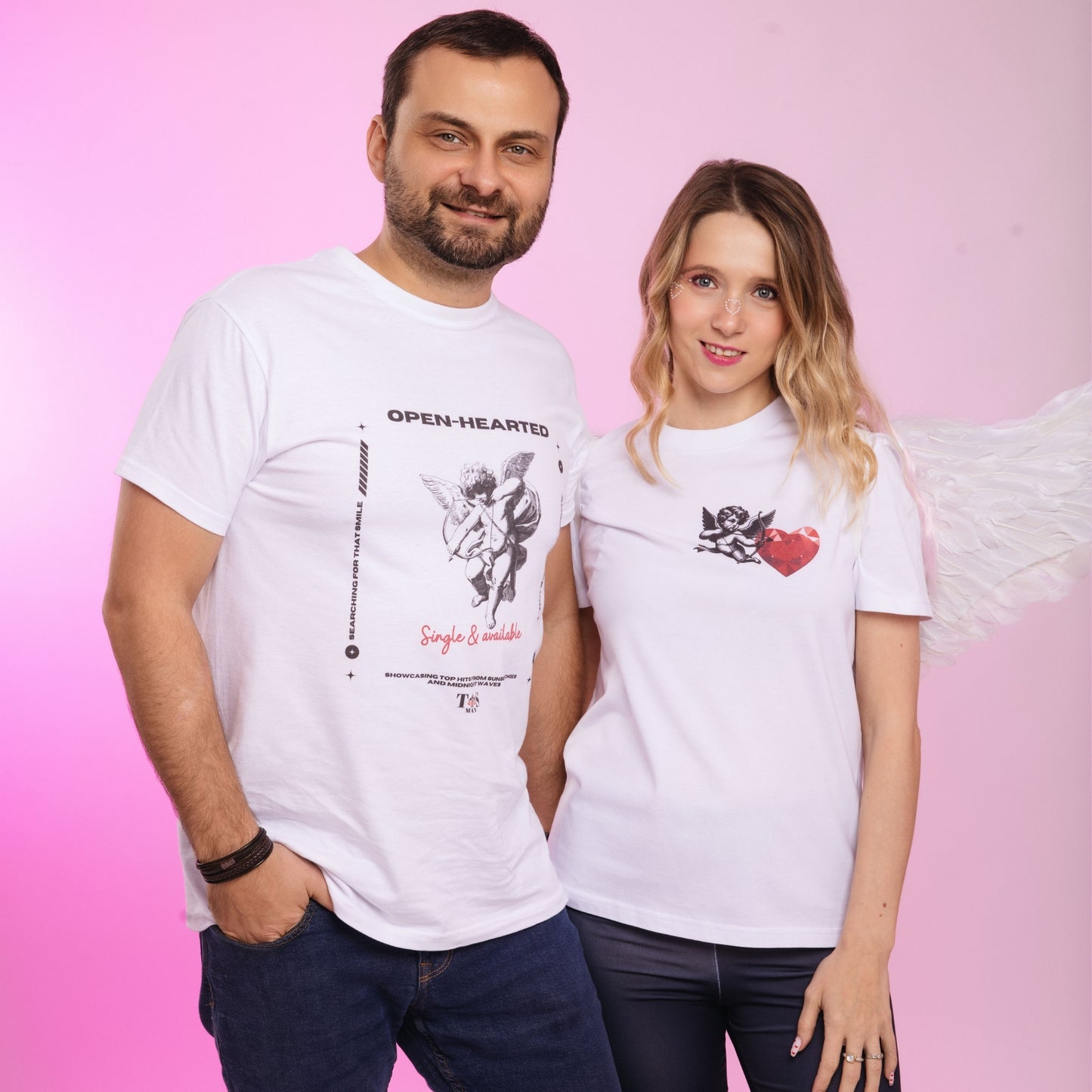 'Be my Angel' Premium Quality T-Shirt with Optional QR code