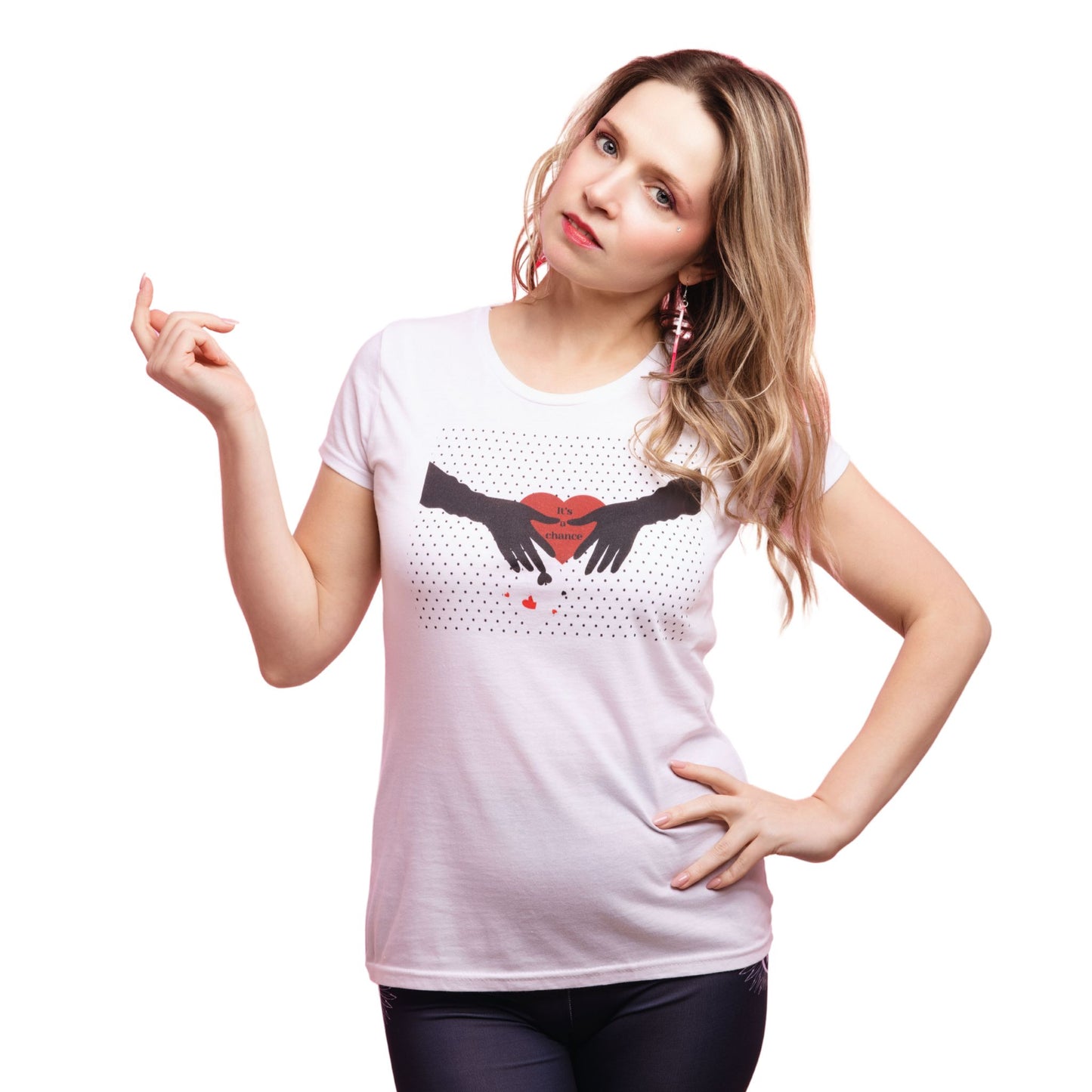 "It's a Chance ❤️" T-Shirt with Optional QR Code