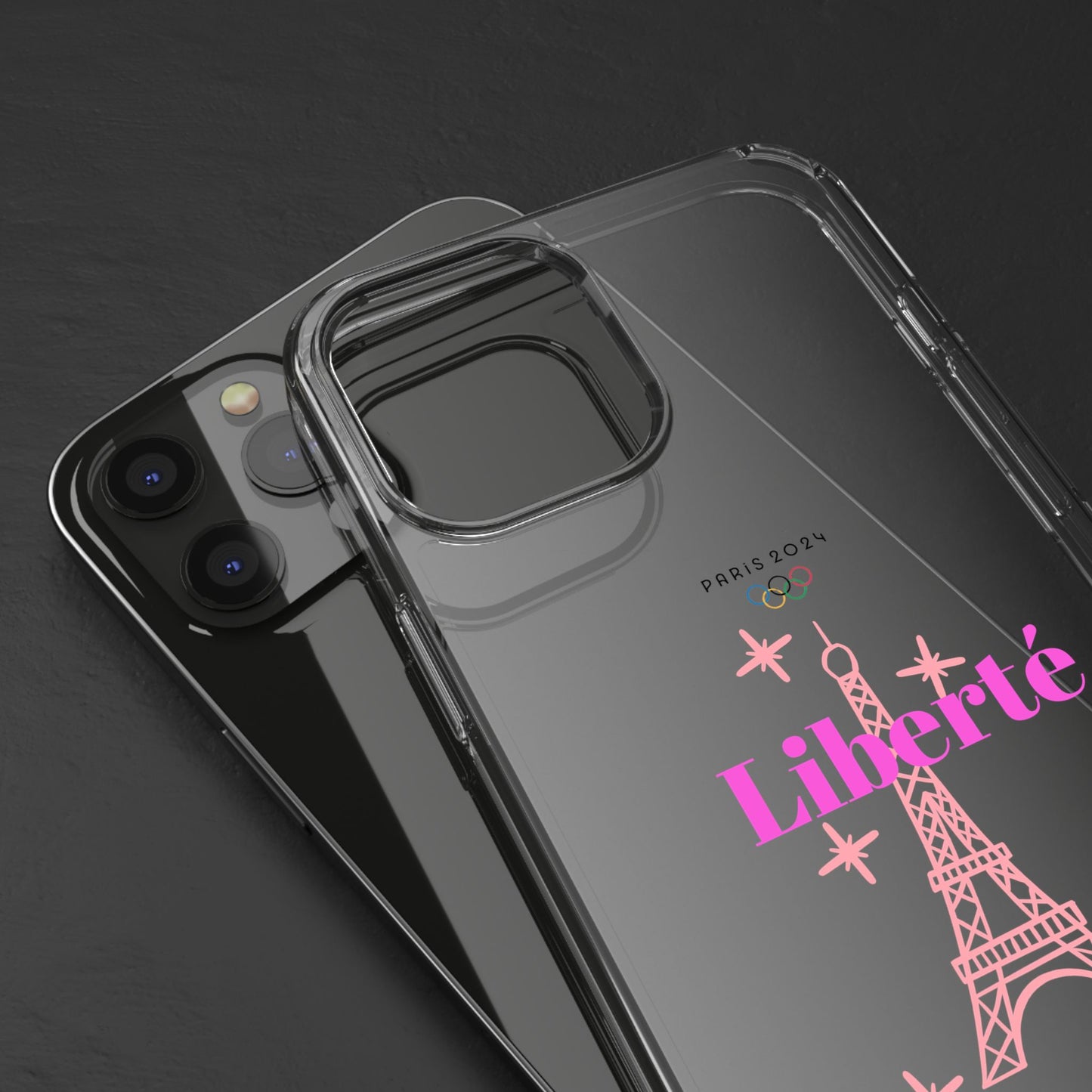 “LIBERTE” Clear Phone Case by TwoSiS