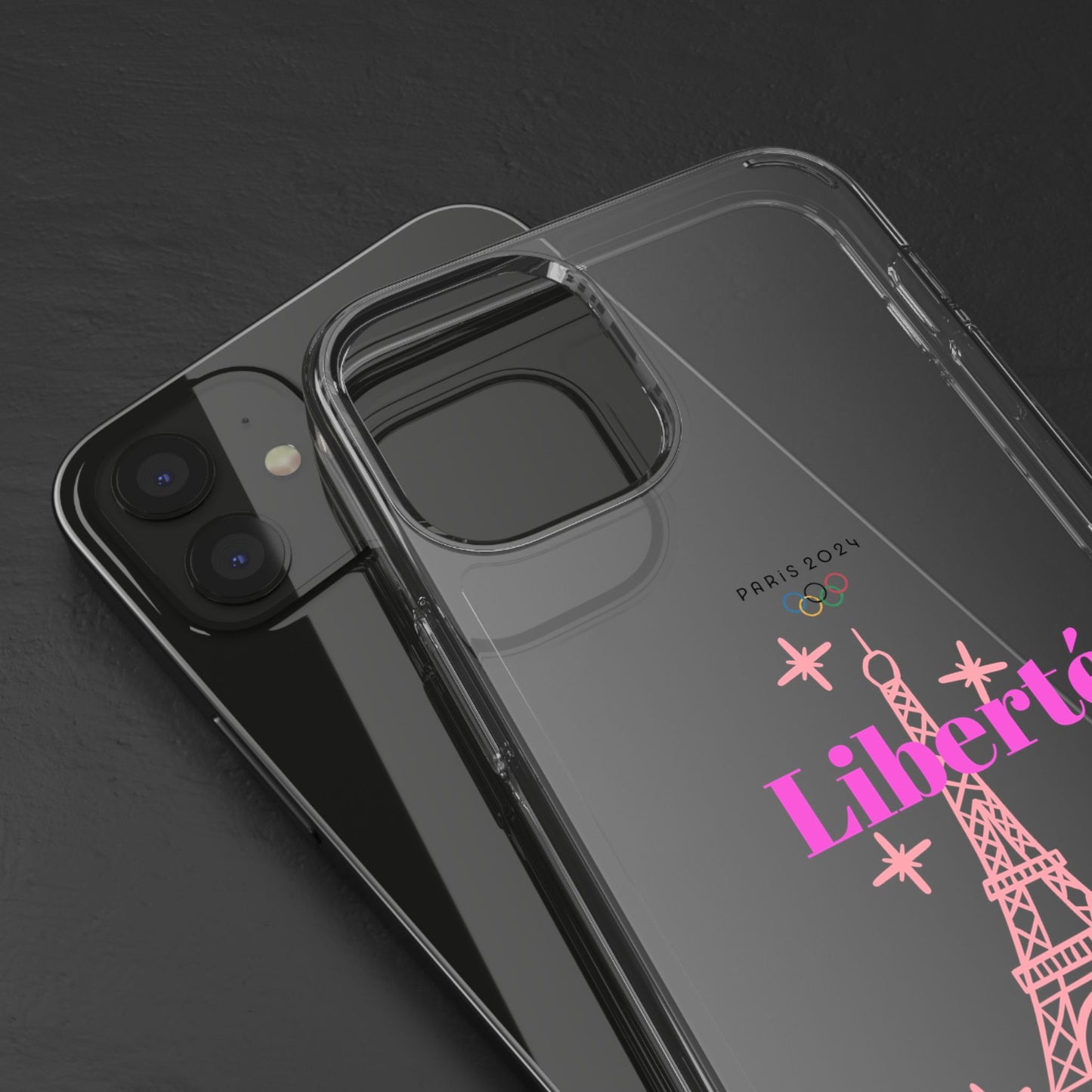 “LIBERTE” Clear Phone Case by TwoSiS
