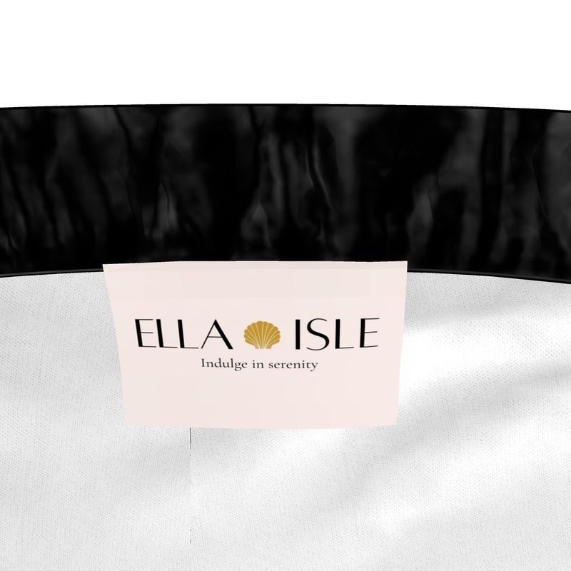 Silk Pyjama Shorts - Black Mirage