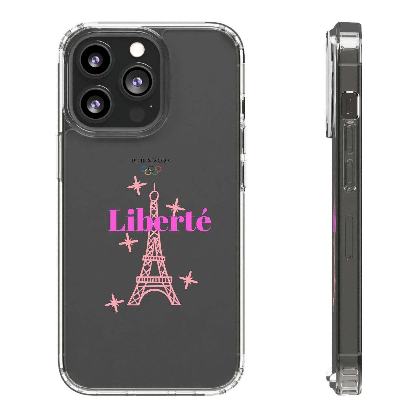 “LIBERTE” Clear Phone Case by TwoSiS