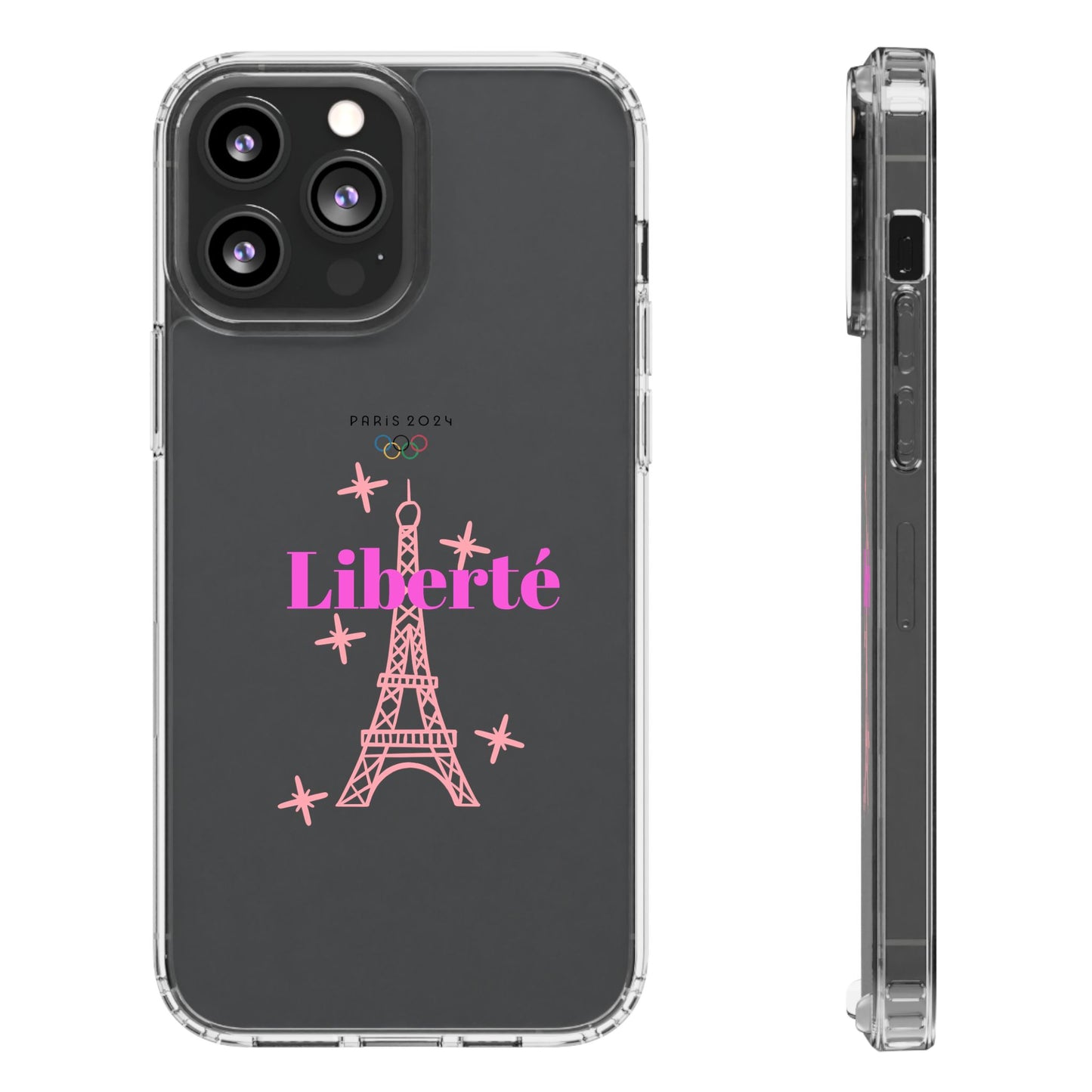 “LIBERTE” Clear Phone Case by TwoSiS