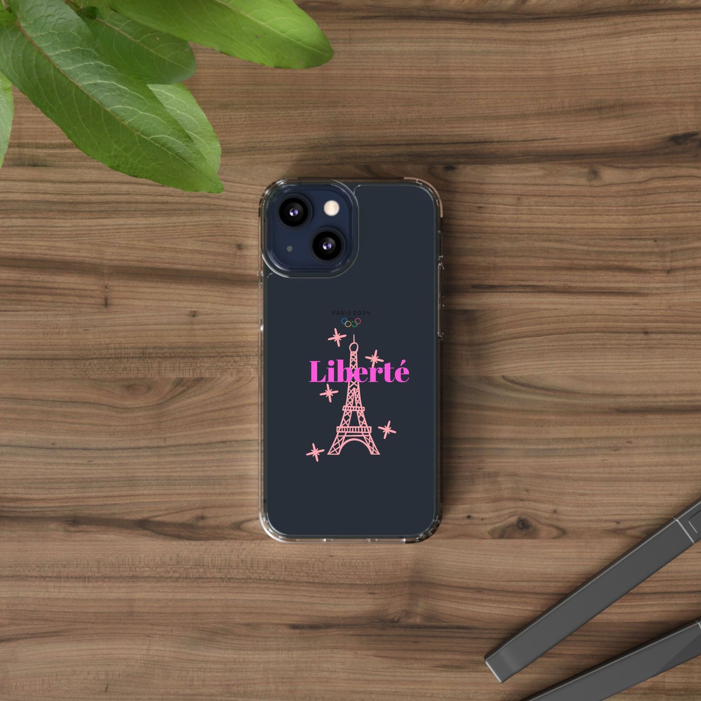 “LIBERTE” Clear Phone Case by TwoSiS