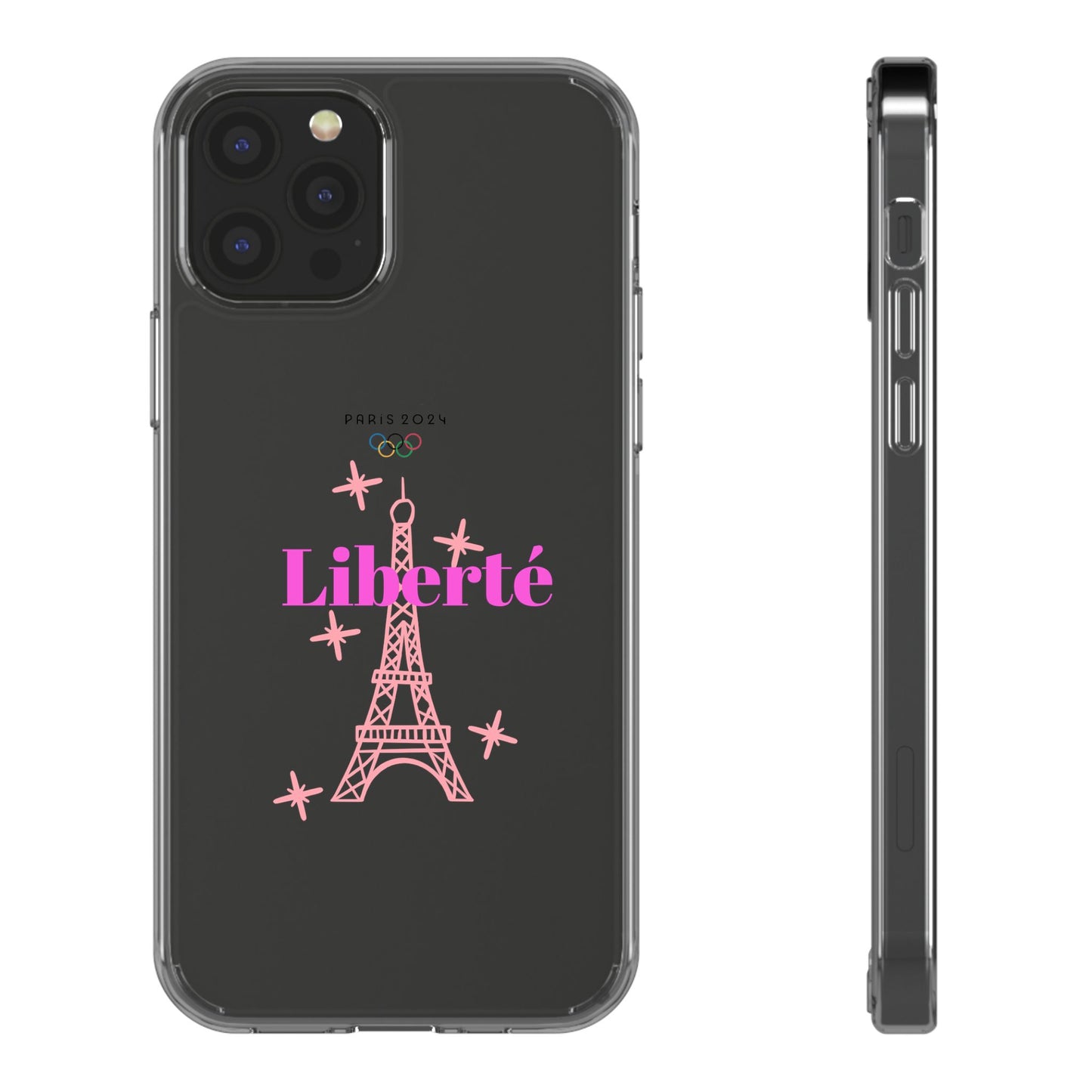 “LIBERTE” Clear Phone Case by TwoSiS