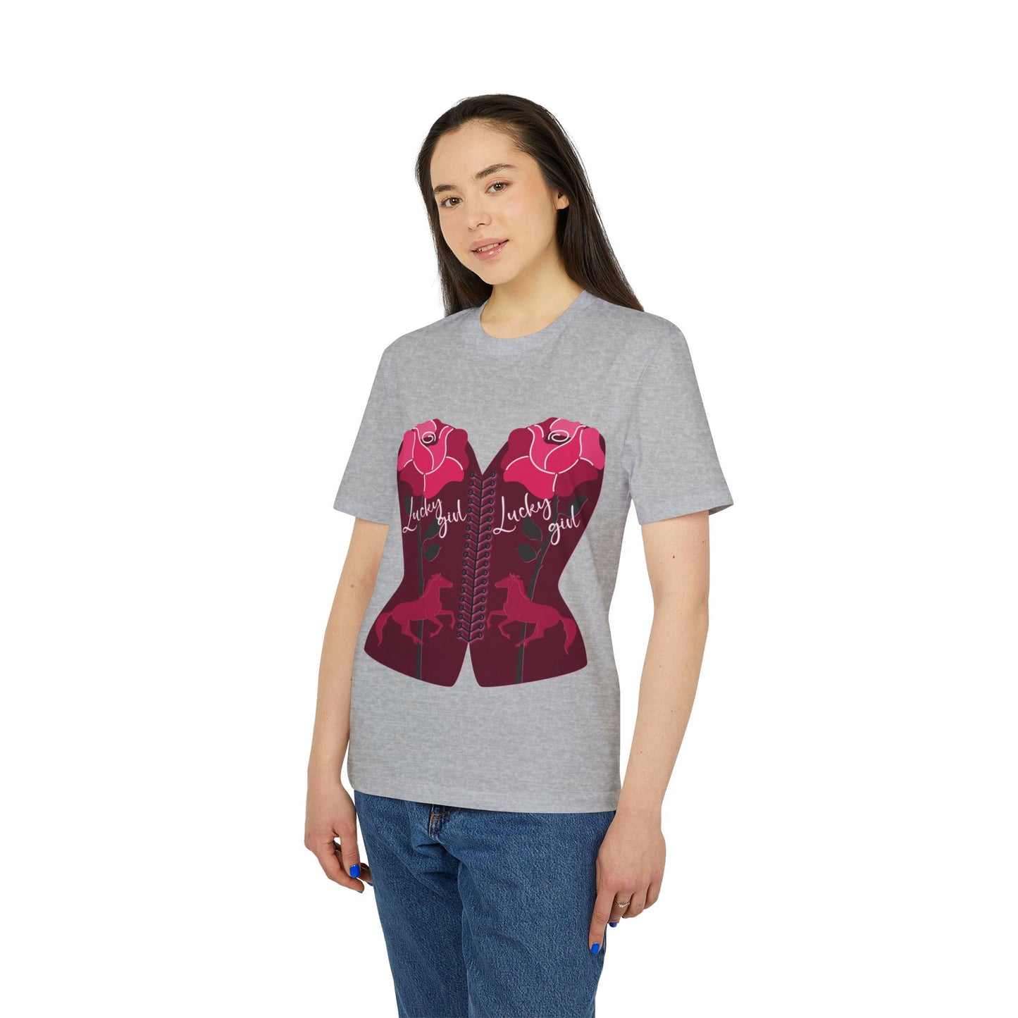 “Lucky Girl” Blooming Roses T-Shirt by TwoSiS