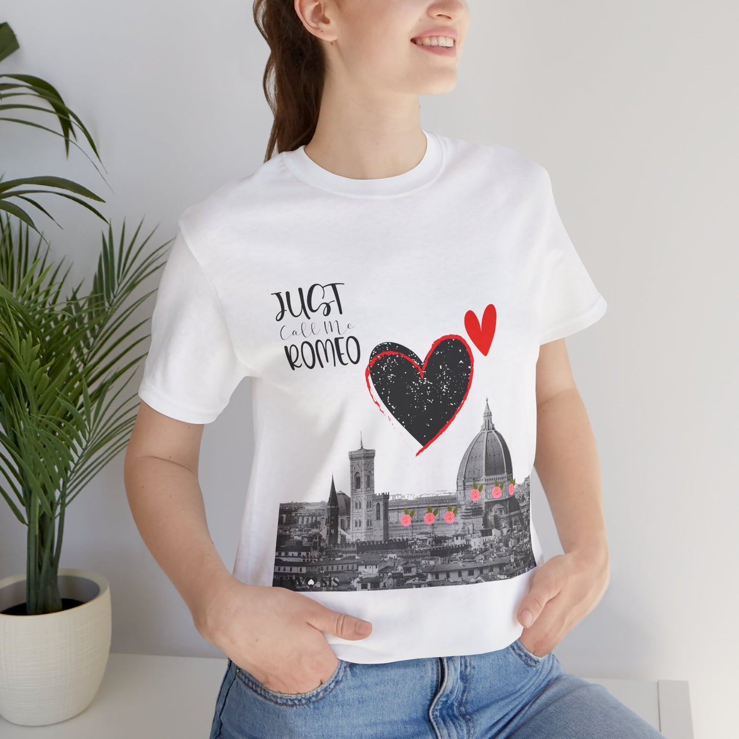 “Just Call Me Romeo" T-Shirt with Optional QR Code
