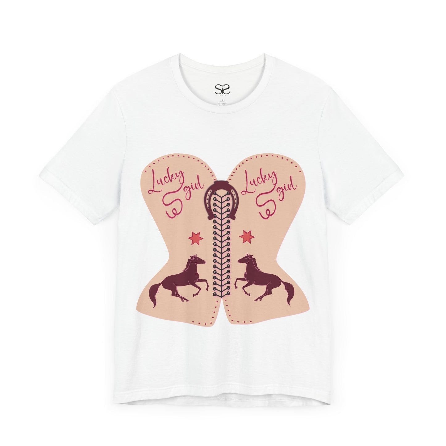 “Lucky Girl”  Horse T-Shirt by TwoSiS