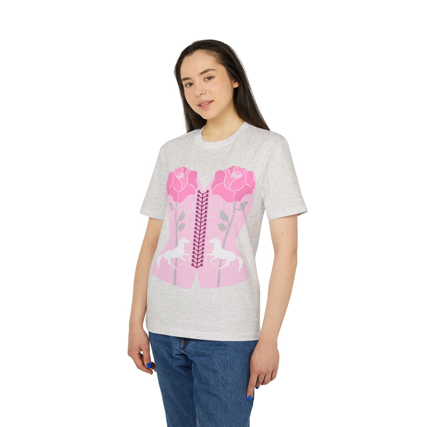 “Lucky Girl” Blooming Roses T-Shirt by TwoSiS