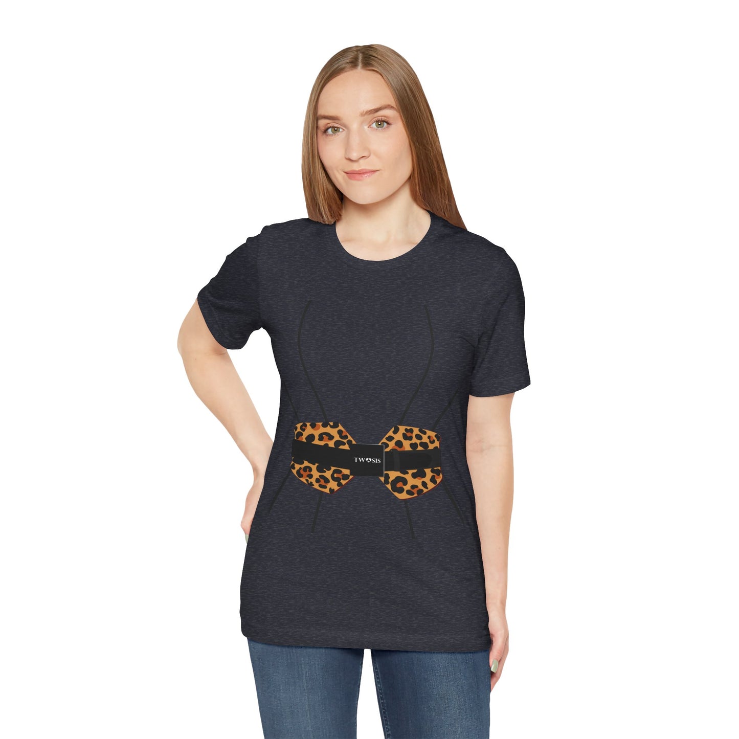 TwoSiS Leopard-print Belt-style Corset T-Shirt