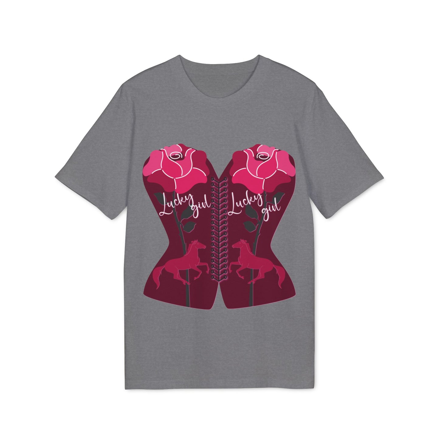 “Lucky Girl” Blooming Roses T-Shirt by TwoSiS