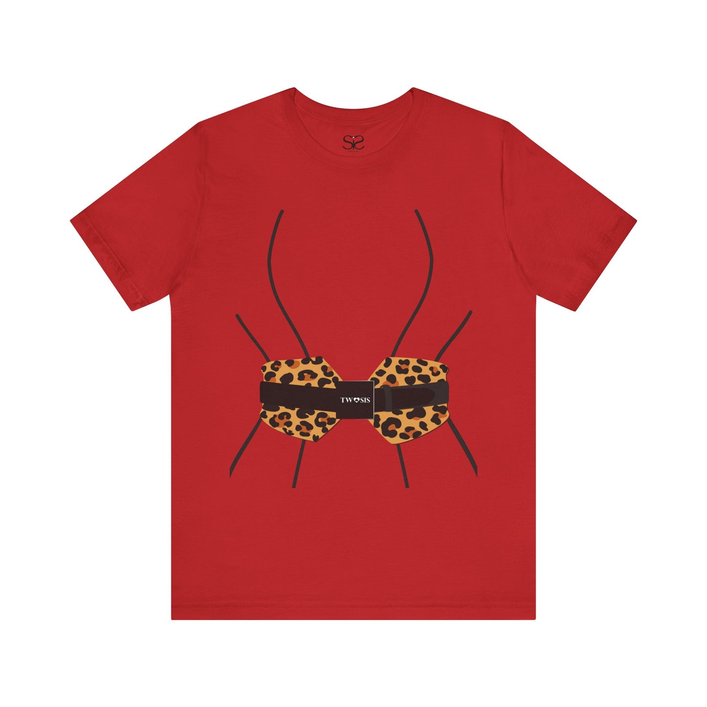 TwoSiS Leopard-print Belt-style Corset T-Shirt