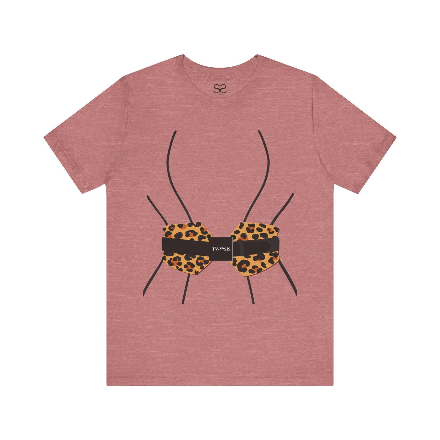 TwoSiS Leopard-print Belt-style Corset T-Shirt