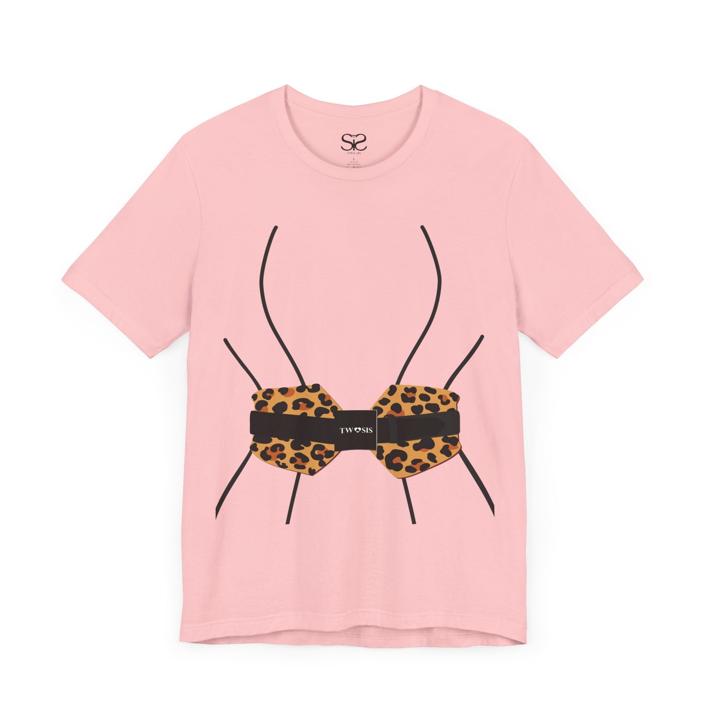 TwoSiS Leopard-print Belt-style Corset T-Shirt