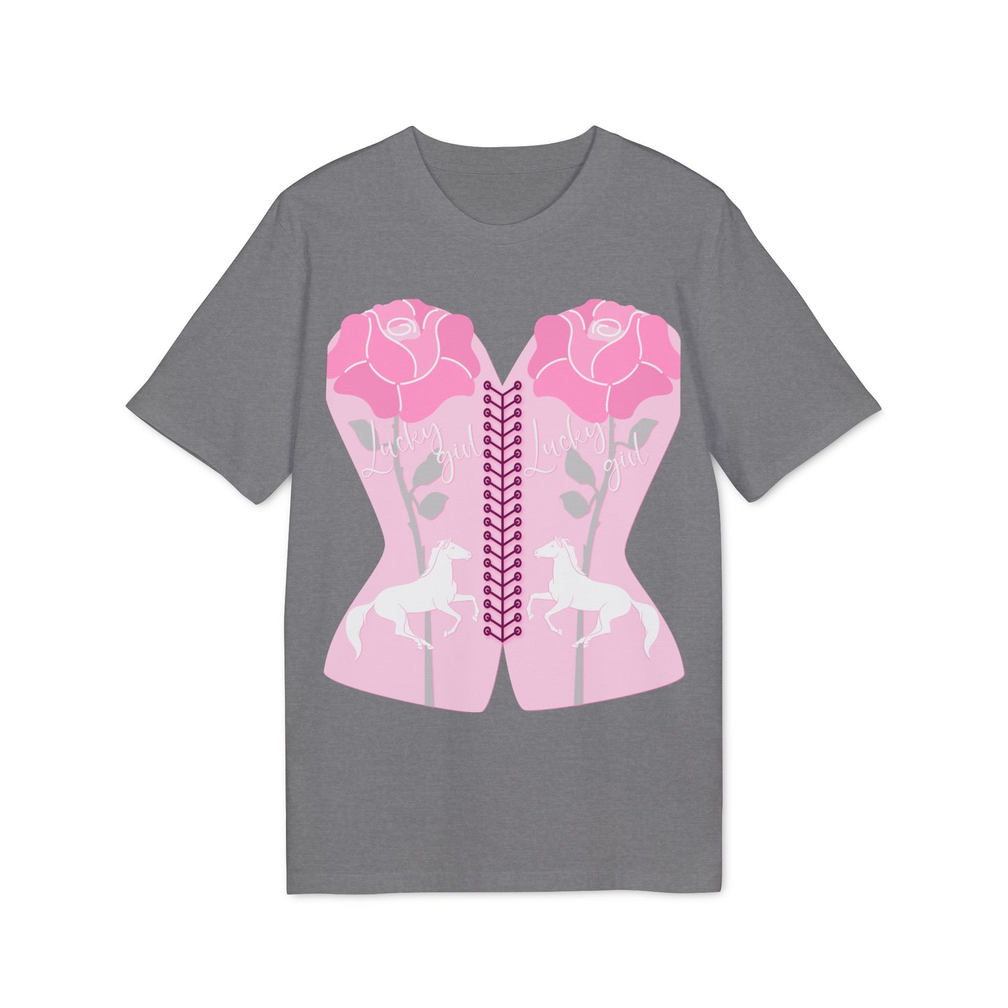 “Lucky Girl” Blooming Roses T-Shirt by TwoSiS