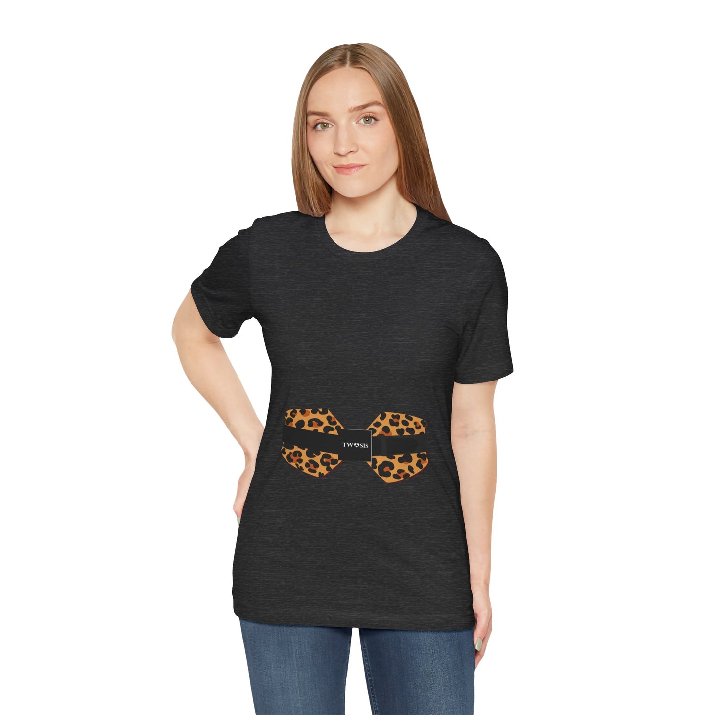 TwoSiS Leopard-print Belt-style Corset T-Shirt