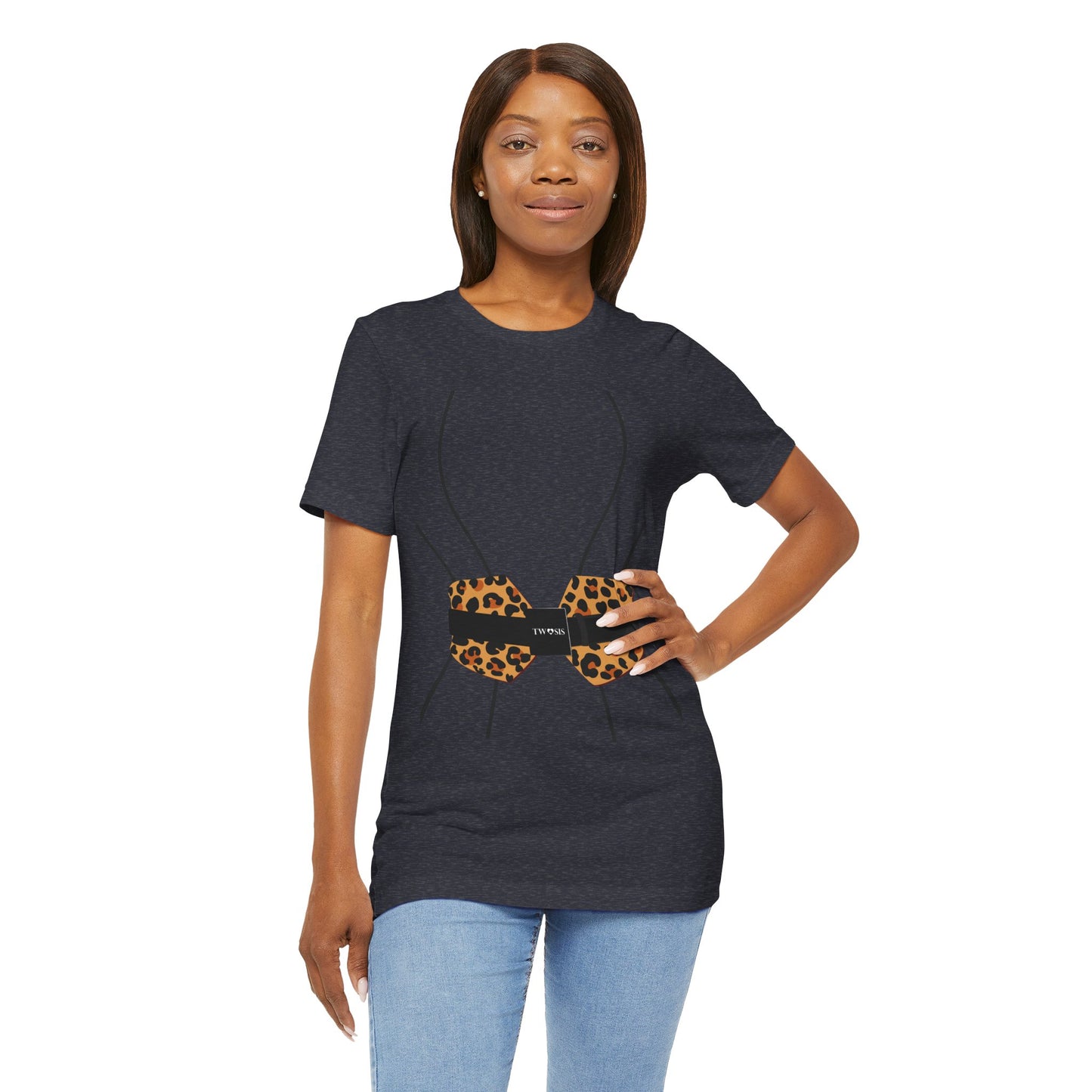 TwoSiS Leopard-print Belt-style Corset T-Shirt