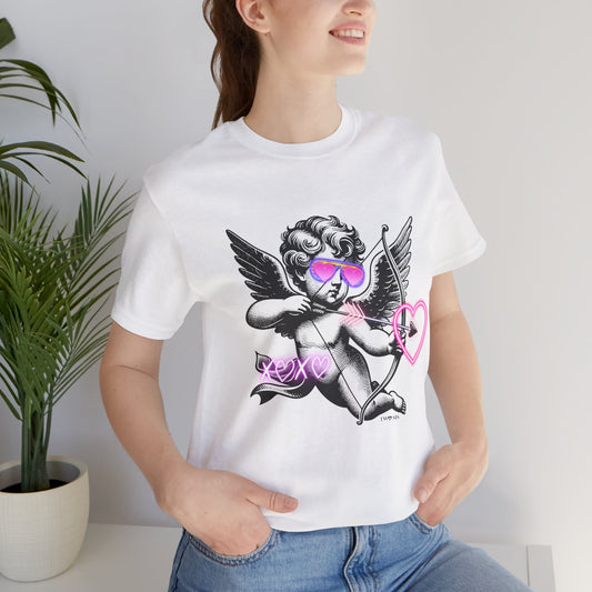 Cupid Glow Tee with Optional QR Code