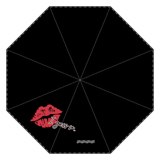 “Red Lips & I Guess So” Umbrella by TwoSiS