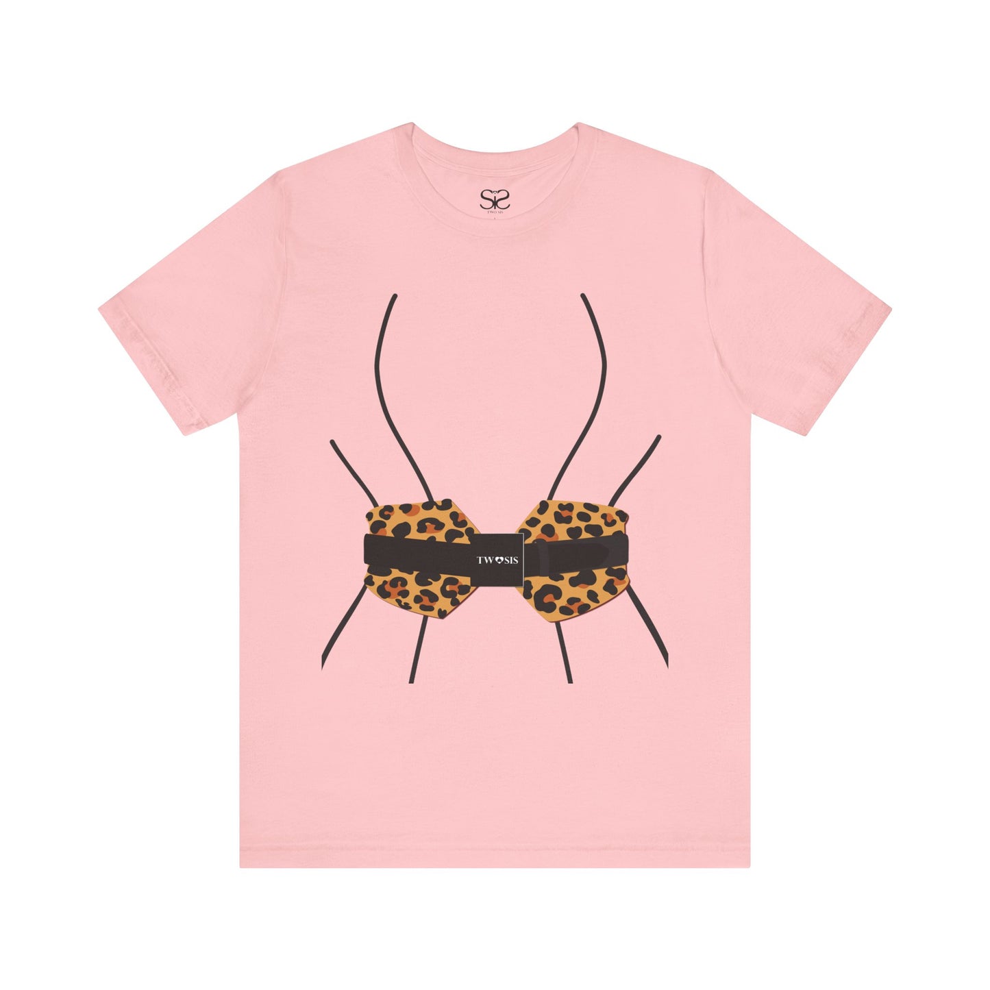 TwoSiS Leopard-print Belt-style Corset T-Shirt