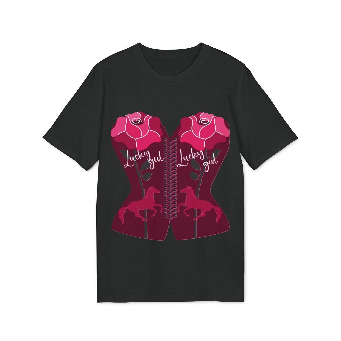 “Lucky Girl” Blooming Roses T-Shirt by TwoSiS