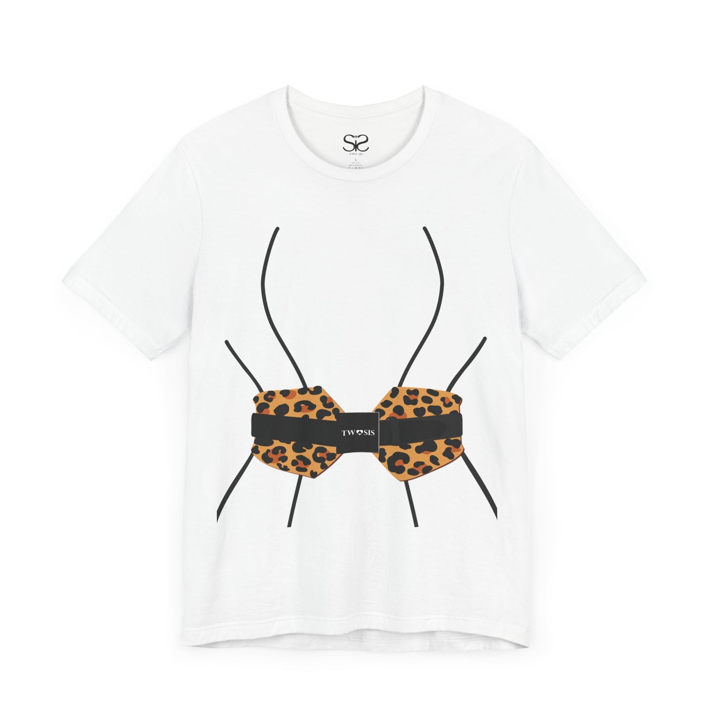 TwoSiS Leopard-print Belt-style Corset T-Shirt