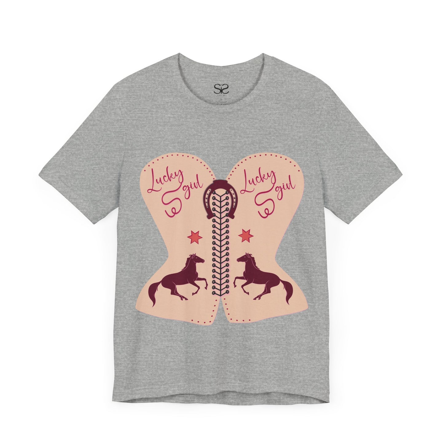 “Lucky Girl”  Horse T-Shirt by TwoSiS