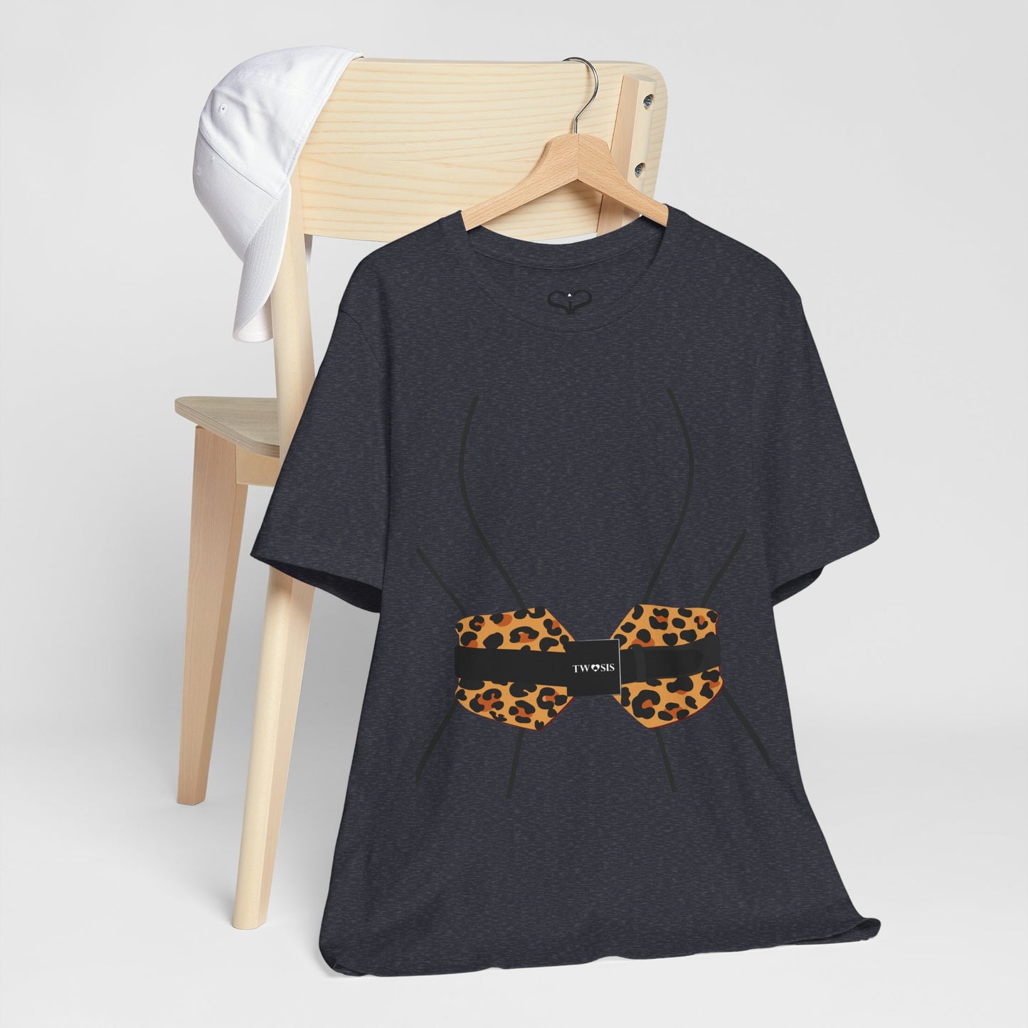 TwoSiS Leopard-print Belt-style Corset T-Shirt