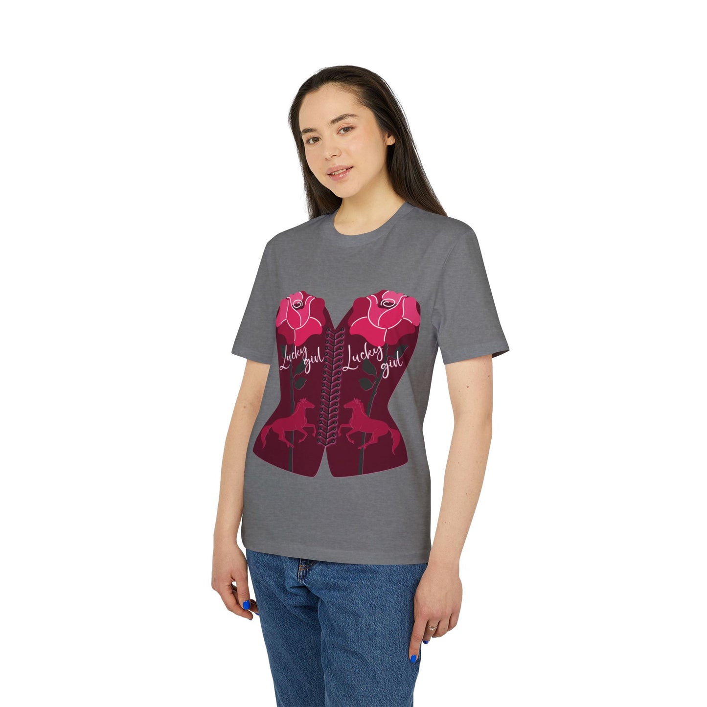 “Lucky Girl” Blooming Roses T-Shirt by TwoSiS