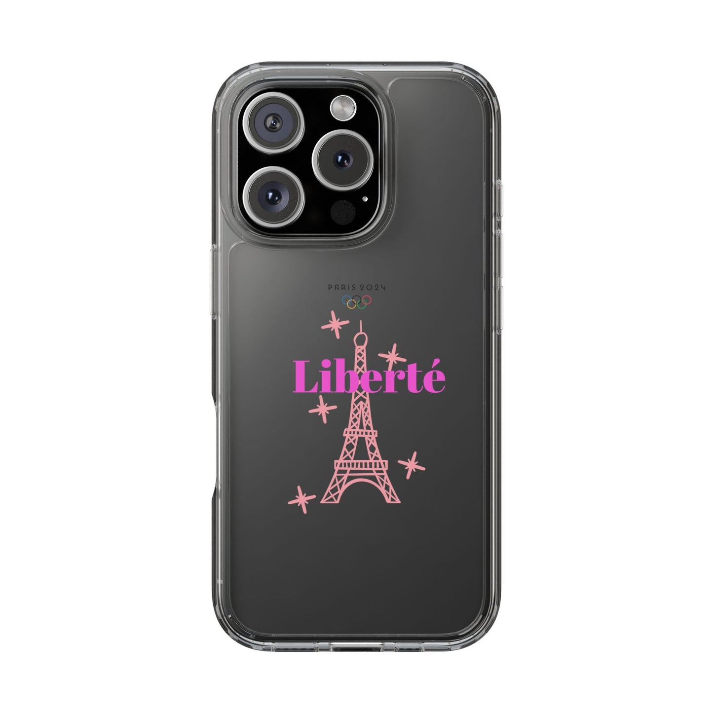 “LIBERTE” Clear Phone Case by TwoSiS