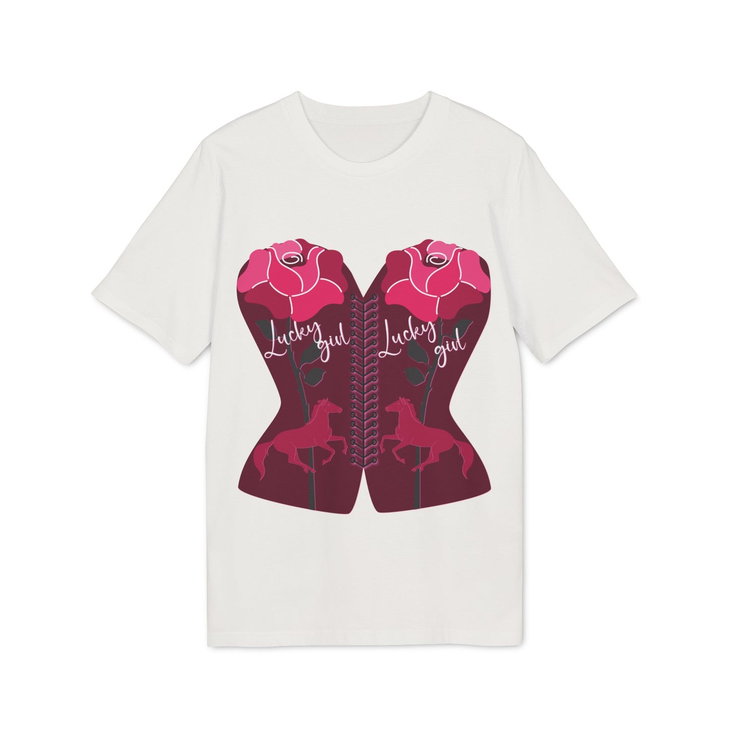 “Lucky Girl” Blooming Roses T-Shirt by TwoSiS