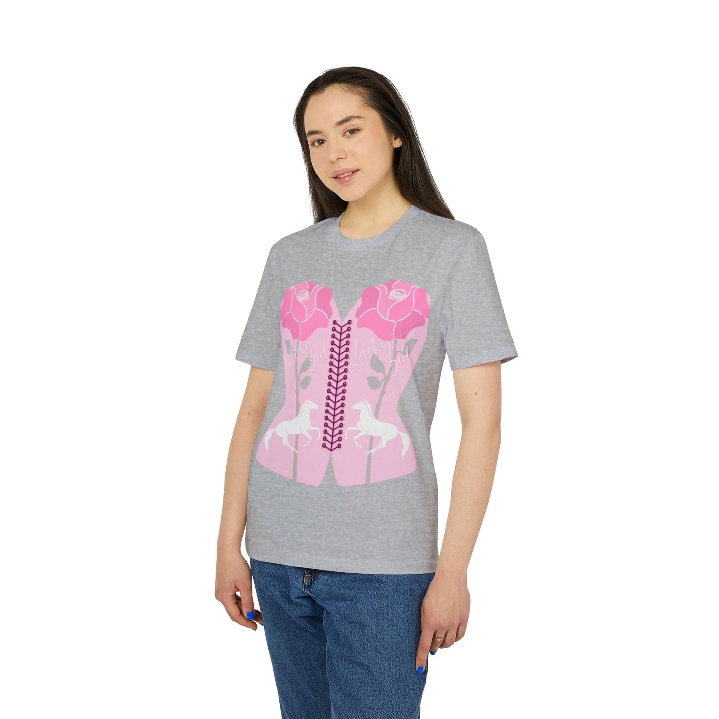 “Lucky Girl” Blooming Roses T-Shirt by TwoSiS