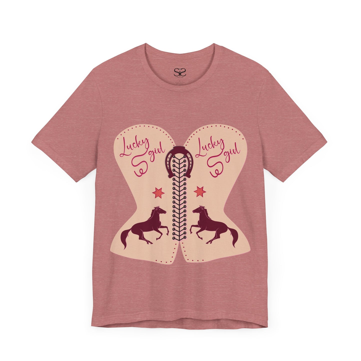 “Lucky Girl”  Horse T-Shirt by TwoSiS