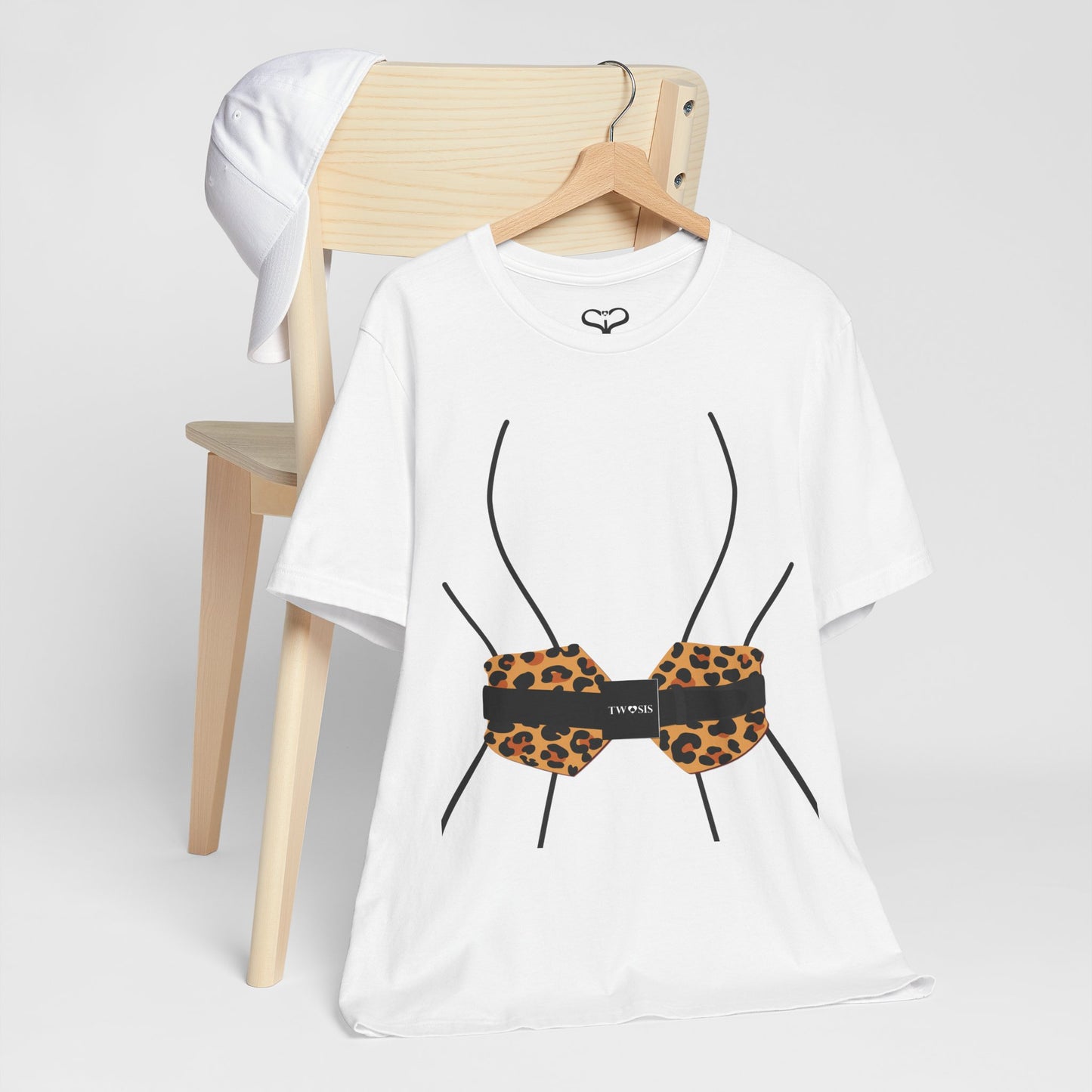 TwoSiS Leopard-print Belt-style Corset T-Shirt