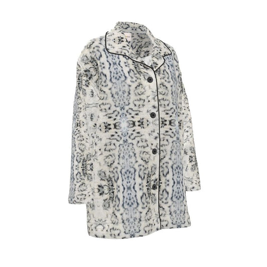 Silk Pyjama Shirt - Leopard Mist