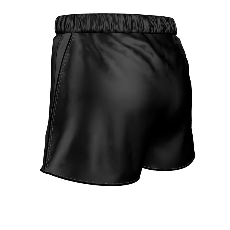 Silk Pyjama Shorts - Black Mirage